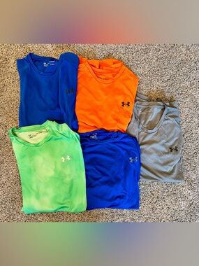 Bundle of 5 Men’s Under Armour Dri-Fit Athletic Shirts